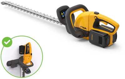 Stiga HT 300e Akku-Heckenschere | 3er-Serie | 0,3 kW | Kohlebürsten | 54cm | 30mm | 180° drehbar | ohne Akku und Ladegerät – 273300001 Stk. 1