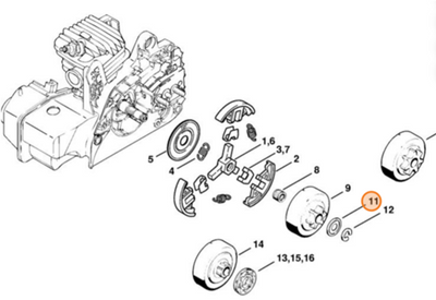 Stihl-Zubehör 00009581022 | Teil | Ring 27 mm - 00009581022