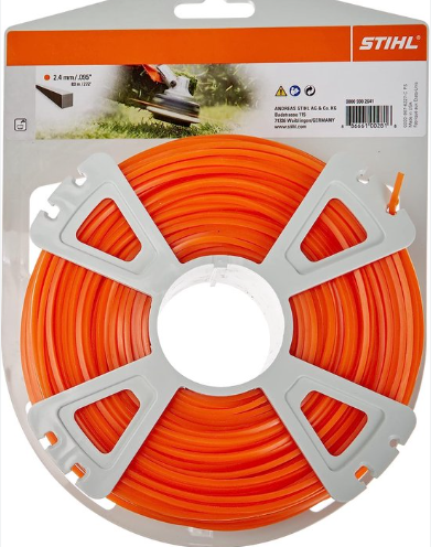 Stihl Zubehör Vierkant-Schneidfaden auf Rolle | ø 2,4 mm x 83,0 mm - 00009302641