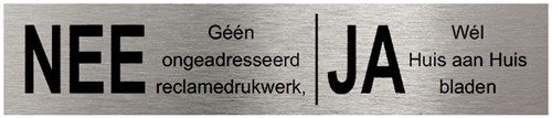Hart! ja nein Platte Edelstahl schwarz - 45005510