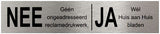 Hart! ja nein Platte Edelstahl schwarz - 45005510 - afbeelding 1