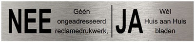 Hart! ja nein Platte Edelstahl schwarz - 45005510