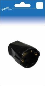 Streamline-Gegenstecker RA schwarze Kupplung 6641600