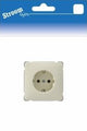 Streamline-Einbausteckdose Ra Peha Single Cream – 6602014