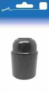 Streamline-Lampenfassung E27, glattes schwarzes Bakelit 6642700