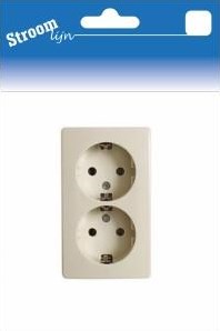 Streamline-Aufputzsteckdose Ra Peha Double Cream - 6678990