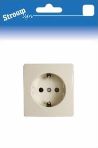 Streamline-Aufputzsteckdose Ra Peha Single Cream - 6678980