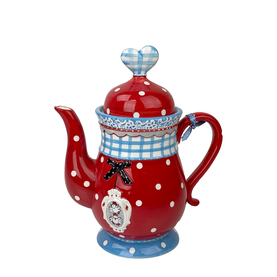 Studio Cookie-Birne-Teekanne 1l rot