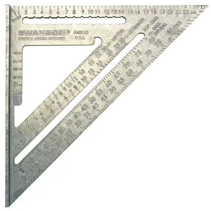 Swanson 25 cm metrisches Geschwindigkeitsquadrat w sw – eu202