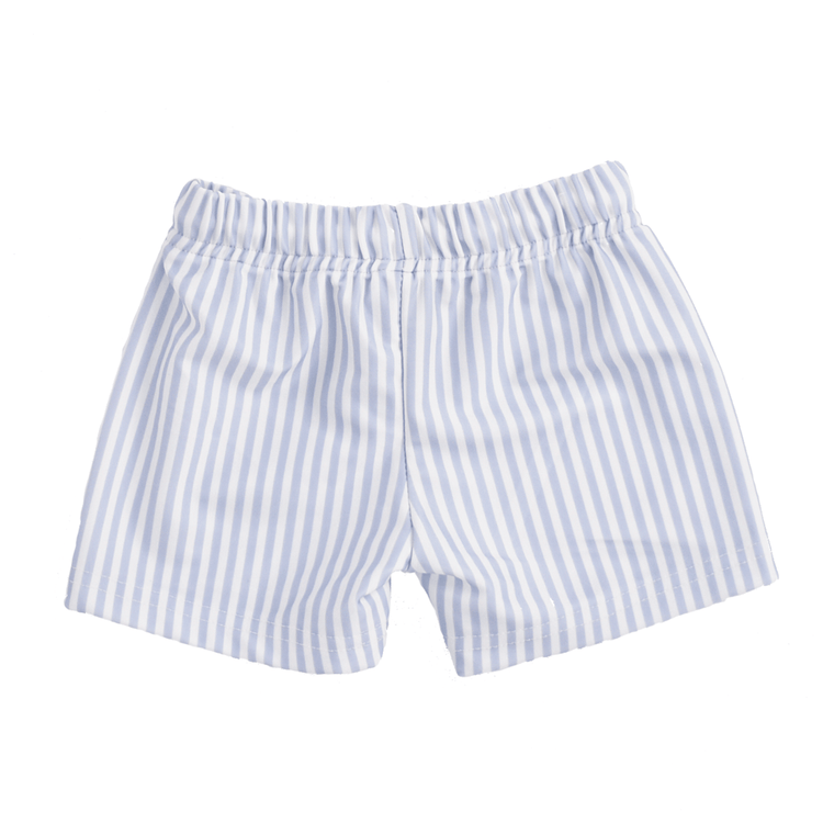 Blaue Streifen blau weiße UV Schwimmboxer Jungen