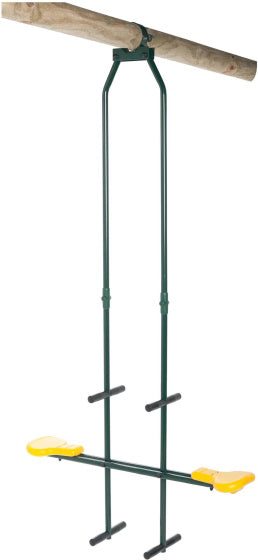 Swingking Duo Swing 99 x 23,5 cm Stahl grün gelb