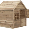Swinging Louise Wooden Playhouse 120 x 120 x 160 cm Naturel
