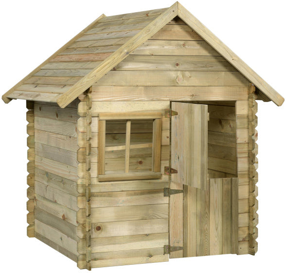 Swinging Louise Deluxe Holz Speelhuis 124 x 150 x 160 cm Naturel