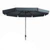 Madison Parasol Syros Luxusrunde 350 cm Grau