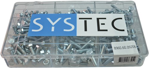 Systec Sortimentskasten 9-fach Hahnbolzen VZ + Mutter DIN933 934 - 8960.60.09206