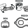 Cornat Set Öko-Belüfter M22+M24+Schlüssel - T307101