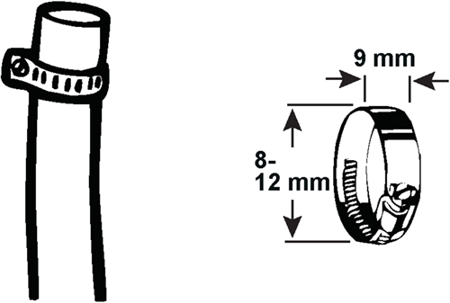 Cornat Spannring 8–12 mm (1 4) 4 Stück Edelstahl – T3083000