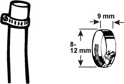 Cornat Spannring 8–12 mm (1 4) 4 Stück Edelstahl – T3083000