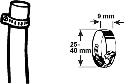 Cornat Spannring 25–40 mm 1. Edelstahl – T308304