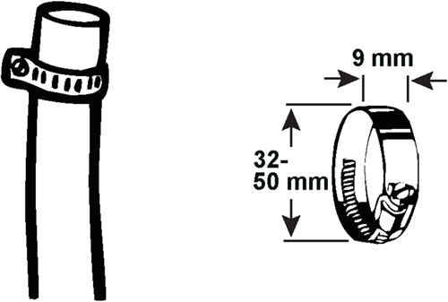 Cornat Spannring 32–50 mm 1. Edelstahl – T308305