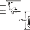 Cornat-Rosette für Badewanne – T321120