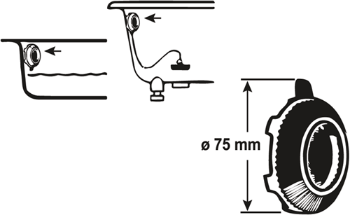 Cornat-Rosette für Badewanne – T321120