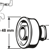 Cornat WC-Manschette abgewinkelt 28 32 mm 48 mm - t360706