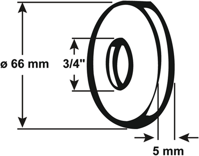 Cornat Rosette 3 4x5mm ms - t384110