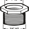 Cornat Messing MS Reduzierstück VM 1''x3 4 - T396302