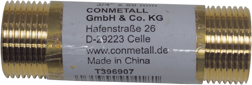 Cornat Messing-Ms-Rohrnippel mm 3 4 80 mm – T396907