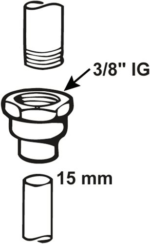 Cornat Cu-Lötadapter Buchse 15x3 8 - T5270G1538