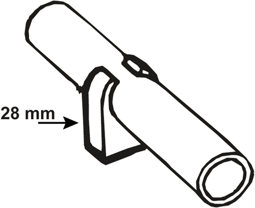 Cornat Einzelclip-Kupferrohr 28 mm (2 Stück) – T560406