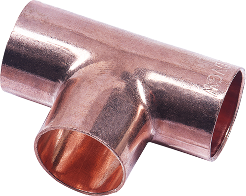 Cornat Cu-Löt-T-Stück 15 mm (10 Stück) – T563015