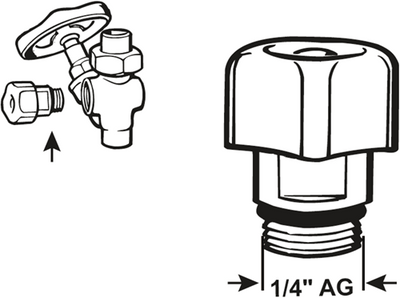 Cornat Ablassventil für Absperrventil 1 4m - T571500