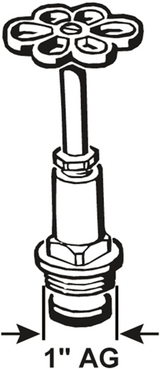 Cornat langer Hahnkopf für Kugelhahn 1'' - t571733 - afbeelding 2