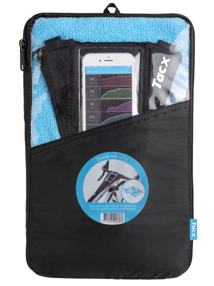 Garmin tacx® Schweißset inkl. Smartphone-Schweißfänger + Handtuch T2935