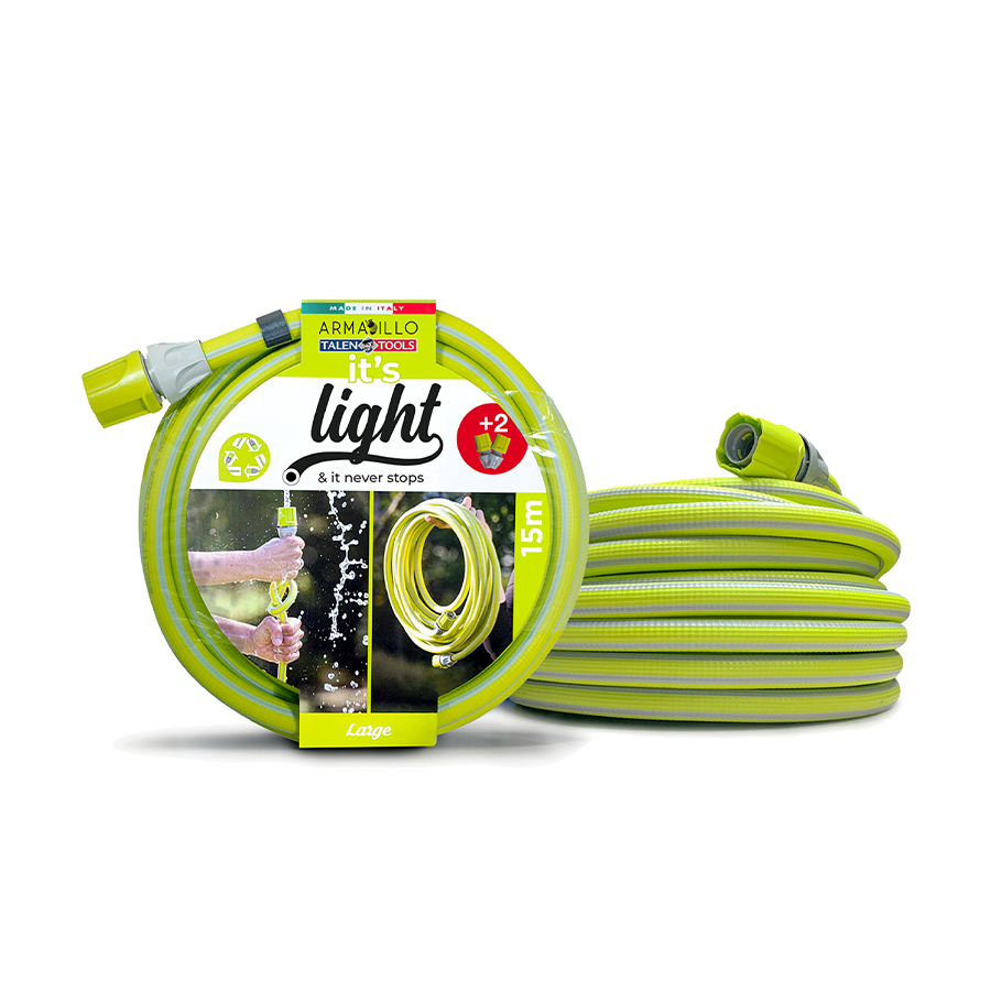 Sprachen Werkzeuge Armadillo It's Light Gartenschlauch 15m Limette 3-teilig