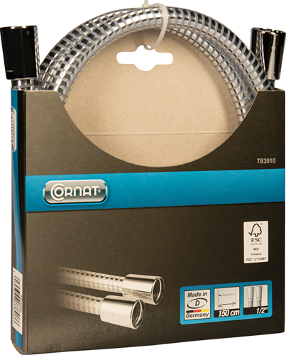 Cornat Brauseschlauch 1m50 Kunststoffkanal - TB3010