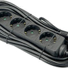 Tcd RA 4-Wege 3 Meter schwarzes Kabel