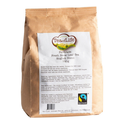 Tee des Lebens Fair Trade Fresh Brew Tea Englische Mischung (6x 750 Gramm)