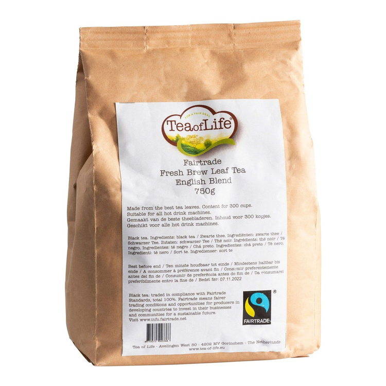 Tee des Lebens Fair Trade Fresh Brew Tea Englische Mischung (6x 750 Gramm)
