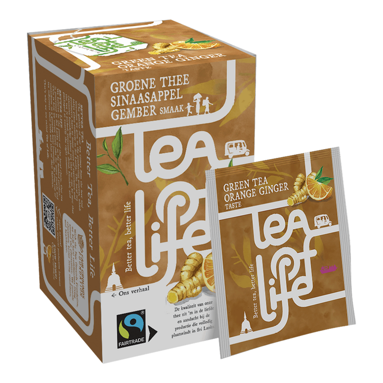 Tee des Lebens Grüner Tee Orange Ingwer (100x 1,75gr)