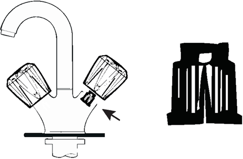 Cornat Klemmhalterung für Wasserhahngriff (2 Stück) – tec302625