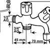 Cornat Waschmaschinen-Kombi-Eckventil 1 2 – tec304904