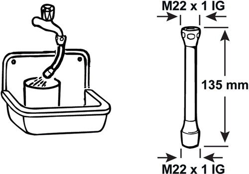 Cornat Schlauch-Sparregler m22vxm22v ch – tec307597