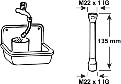 Cornat Schlauch-Sparregler m22vxm22v ch – tec307597