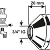Cornat Rosette für S-Kupplung (2 Stück) ms-ch - tec321025