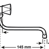 Cornat Wandarmatur mit schwenkbarem Auslauf S-Form 150 mm – tec351001