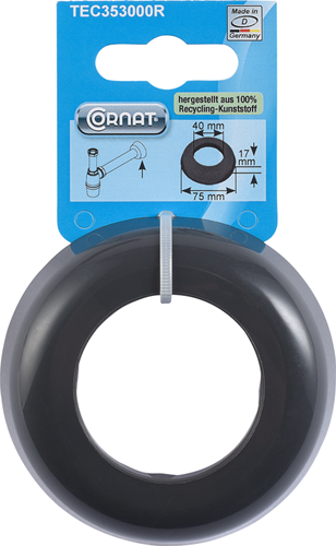 Cornat Rosette 40x75mm Kunststoff-Siphongröße - tec353000r