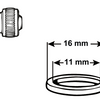 Cornat Dichtungs-O-Ring Gardena 11 mm (2 Stück) – tec380007